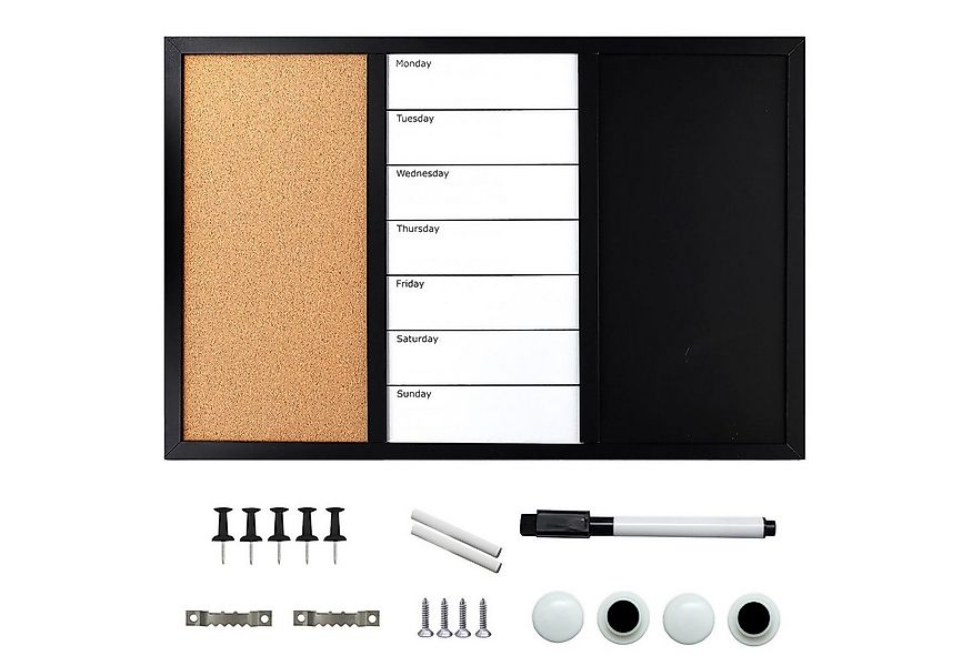 Intirilife Magnettafel, (13-tlg), 3in1 Kombitafel Kreidetafel Whiteboard Pi günstig online kaufen