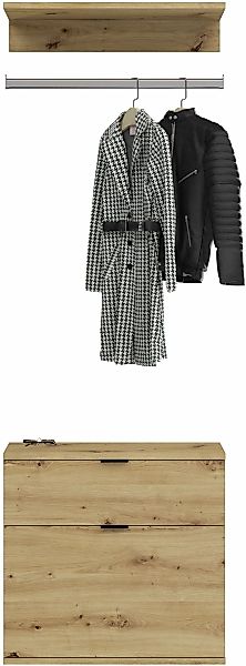 Home affaire Garderoben-Set "Trondheim, Breite 61 cm, best. aus Kommode, Ga günstig online kaufen