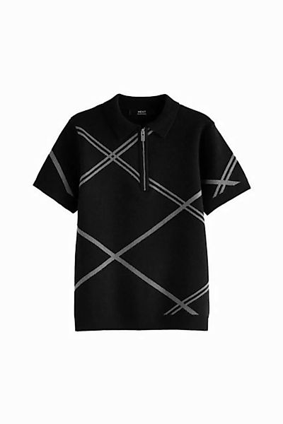 Next Polokragenpullover Strick-Poloshirt mit RV-Kragen (1-tlg) günstig online kaufen