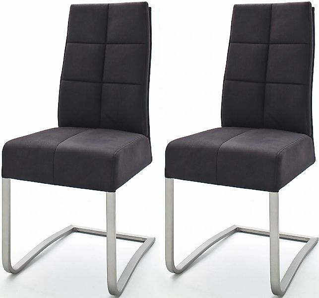 MCA furniture Esszimmerstuhl "Salva Schwingstuhl", (Set), 2 St., Microfaser günstig online kaufen