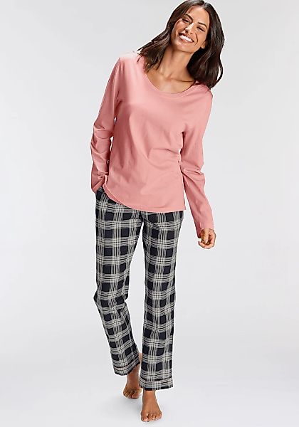 H.I.S Pyjama 2 Stk. tlg., mit karierter Schlafhose günstig online kaufen