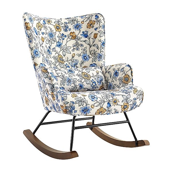 HomeMiYN Schaukelstuhl Schaukelstuhl Patchwork Sessel Schwingsessel günstig online kaufen