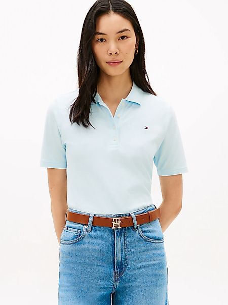 Tommy Hilfiger Poloshirt "1985 Regular Fit Pique Premium Polo" Logo-Sticker günstig online kaufen