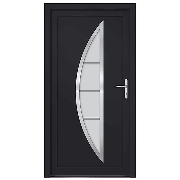 vidaXL Haustür Anthrazit 108x200 cm PVC 3187883 günstig online kaufen