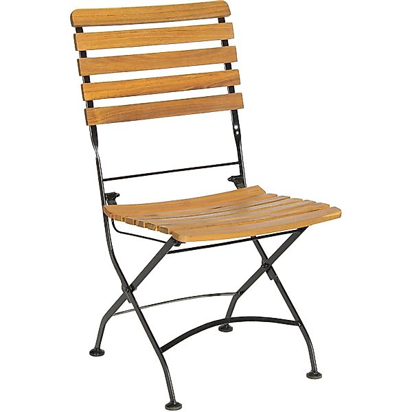 Acamp Set 2x Klappstuhl Lindau Teak-Schwarz FSC® günstig online kaufen