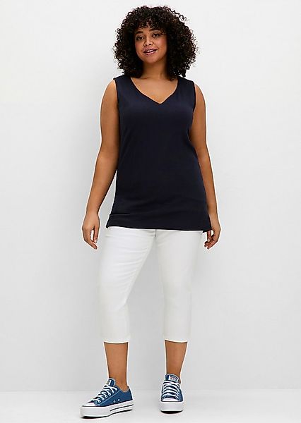 Sheego Shirttop Tanktop Ärmellos günstig online kaufen