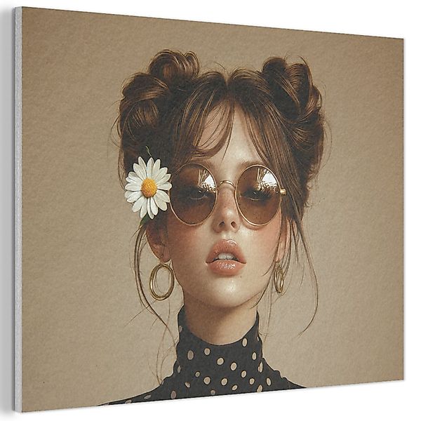 MuchoWow Gemälde Frau - Beige - günstig online kaufen