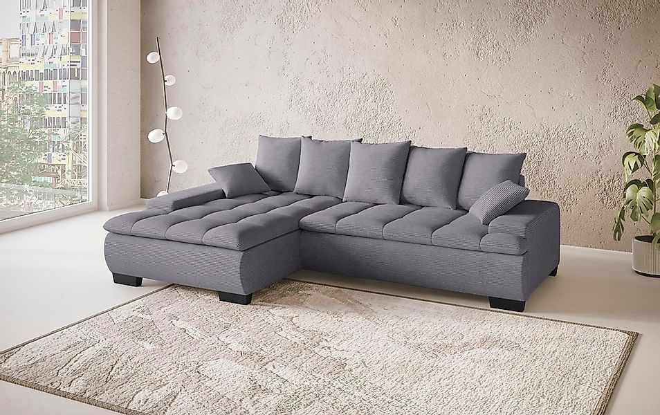 INOSIGN Ecksofa "Haiti II, L-Form", wahlweise mit Schlaffunktion/Bettkasten günstig online kaufen