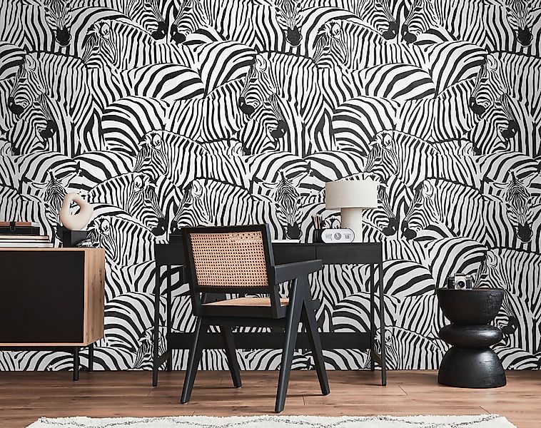 living walls Fototapete THE WALL III Zebra Tapete Motivtapete Tiere Tiere, günstig online kaufen