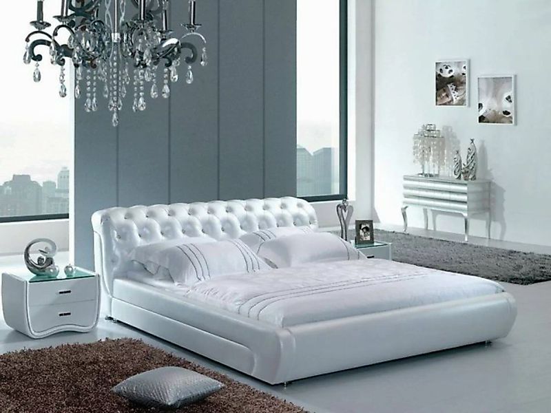 JVmoebel Bett Designer Luxus Chesterfield Polster Doppelbett Bett, Made in günstig online kaufen