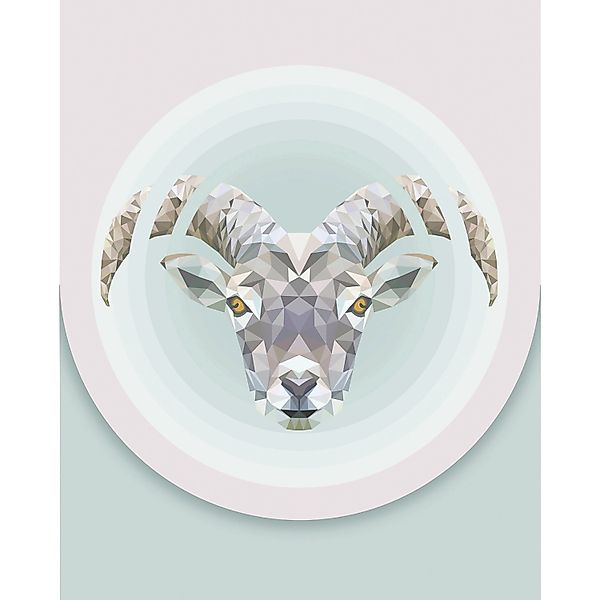 Komar Bild "Capricorn" Tiere 1 Stk. tlg. Wandbild zur Dekoration - ohne Rah günstig online kaufen