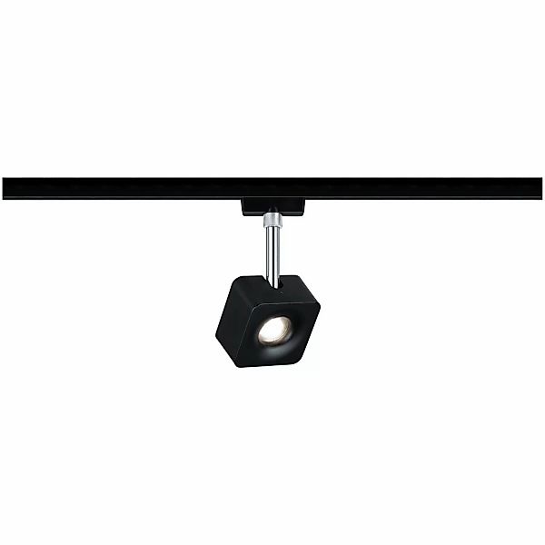 Paulmann URail LED-Spot Cube 8 W Schwarz matt/Chrom 4000K dimmbar günstig online kaufen