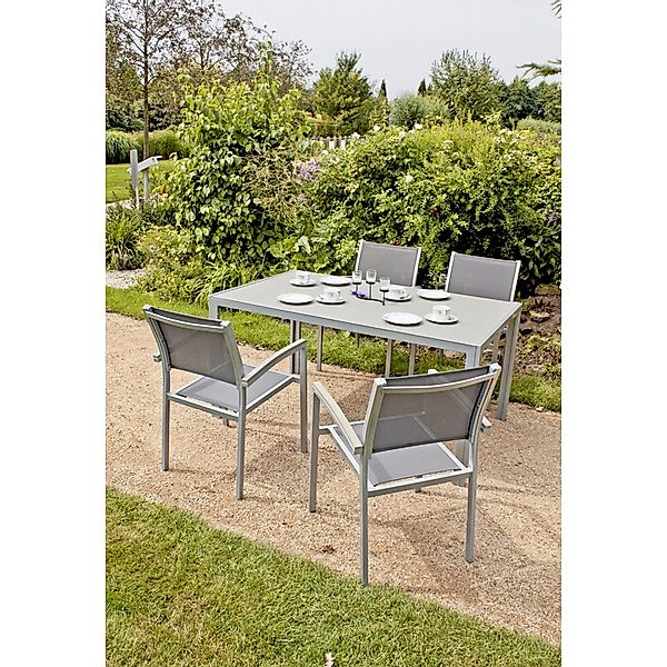 Garden Pleasure Stapelstuhl "GRACE" (Set) 4 Stk.4er Set günstig online kaufen