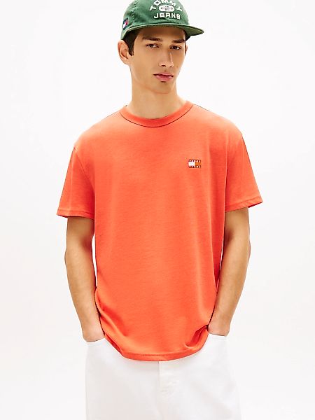 Tommy Jeans T-Shirt "TJM REG BADGE" Rundhals, Jersey, meliert, regular fit günstig online kaufen
