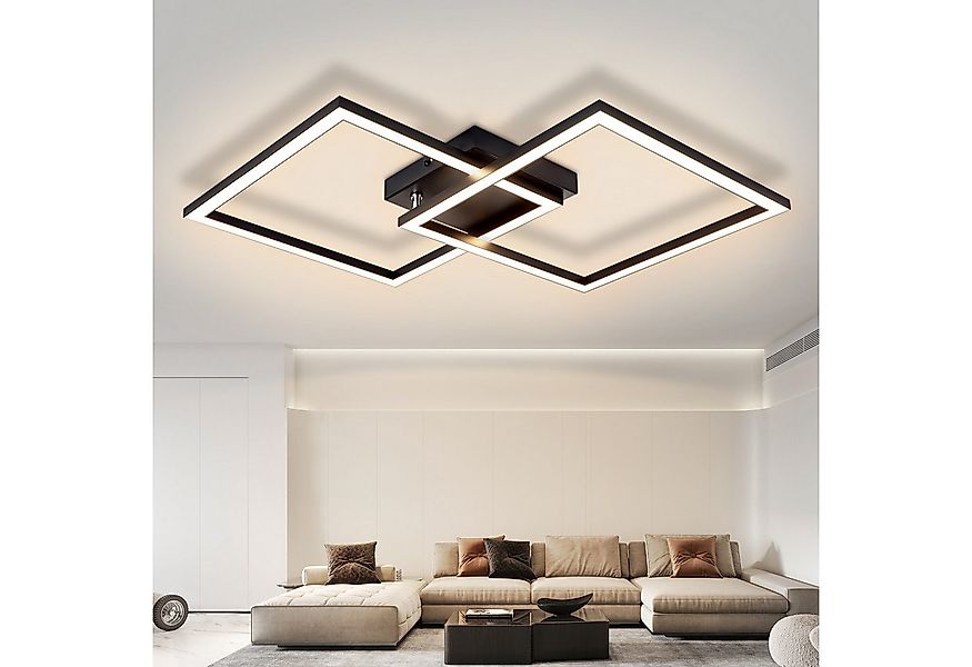 ZMH LED Deckenleuchte Wohnzimmer Modern 2 Flammig 24W Deckenlampe Küche - W günstig online kaufen