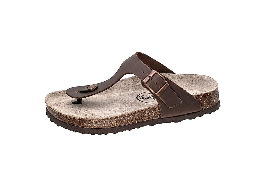 Fischer-Markenschuh Luisa Zehentrenner aus Leder, gepolstertes Lederfußbett günstig online kaufen