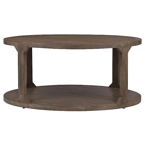 Womo-Design Couchtisch Mekka 100x45 cm Rund Natur Handgefertigt Holz günstig online kaufen