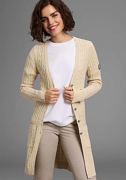 KangaROOS Longstrickjacke mit trendigem Zopfmuster und günstig online kaufen