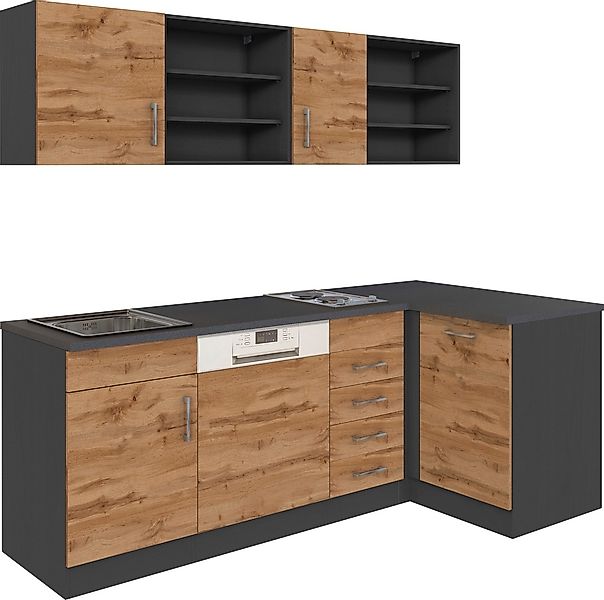 HELD MÖBEL Küche "Mali", Stellbreite 210/110 cm, mit E-Geräten günstig online kaufen