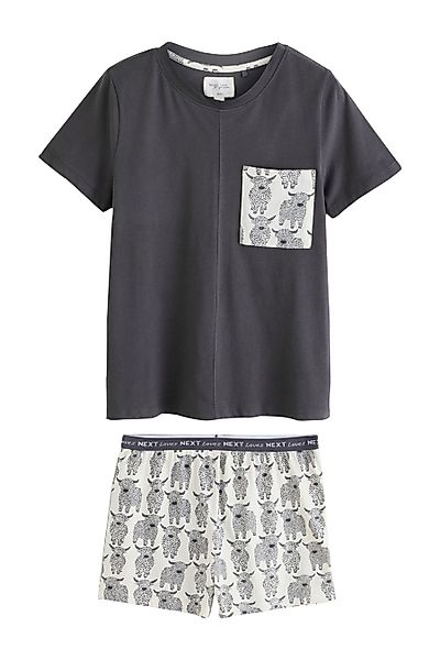 Next Pyjama Kurzärmeliger Baumwoll-Pyjama (2 tlg) günstig online kaufen