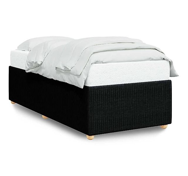 vidaXL Bett Bettgestell ohne Matratze Schwarz 90x200 cm Stoff günstig online kaufen