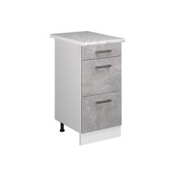 Vicco Unterschrank R-Line, Beton/Weiß, 40 cm günstig online kaufen