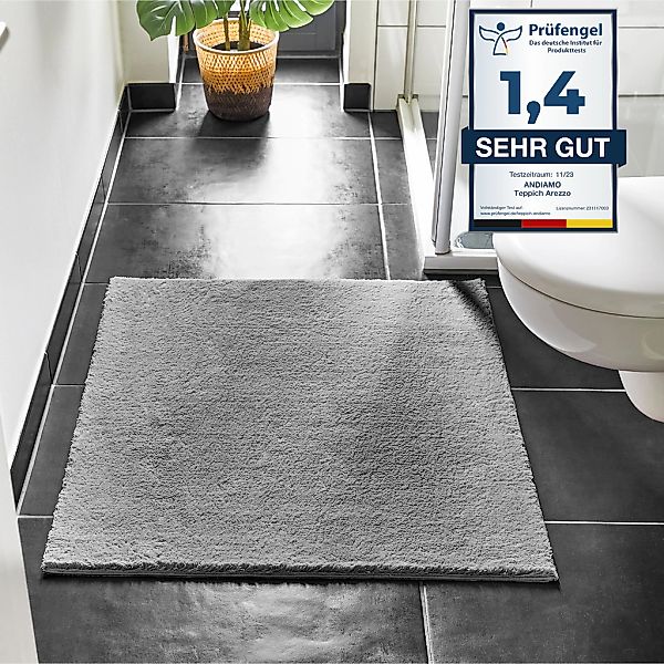 Andiamo Badematte "Arezzo" Höhe 16 mm rutschhemmend beschichtet fußbodenhei günstig online kaufen