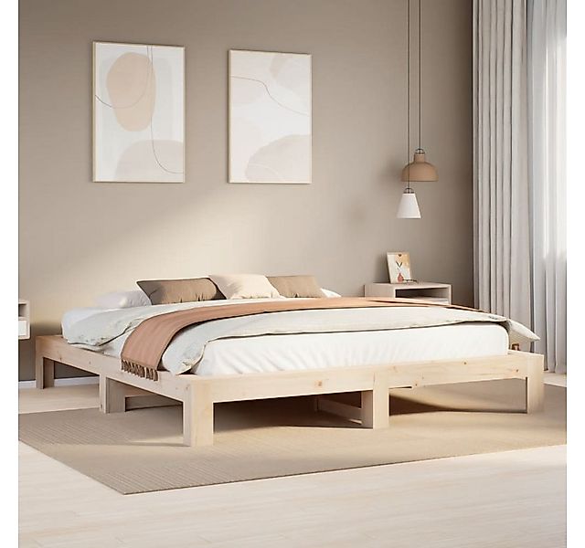 vidaXL Bett, Massivholzbett ohne Matratze 180x200 Kiefernholz günstig online kaufen