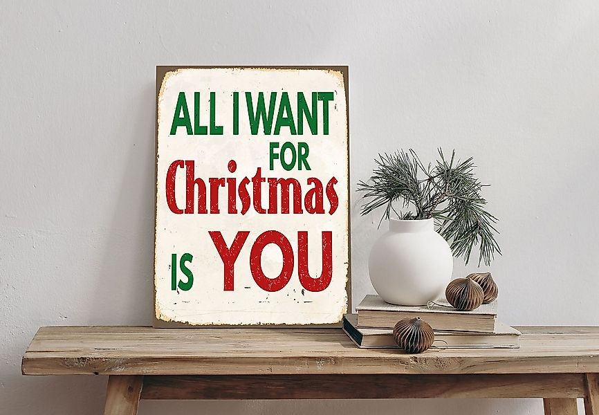 queence Alu-Dibond-Druck Christmas, Weihnachten (1 St), Spruch, Weihnachten günstig online kaufen