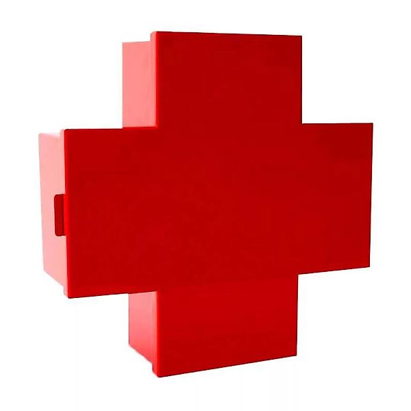 Cappellini - Cross Medizinschrank - rot/glänzend/BxHxT 43,5x43x15,5cm günstig online kaufen