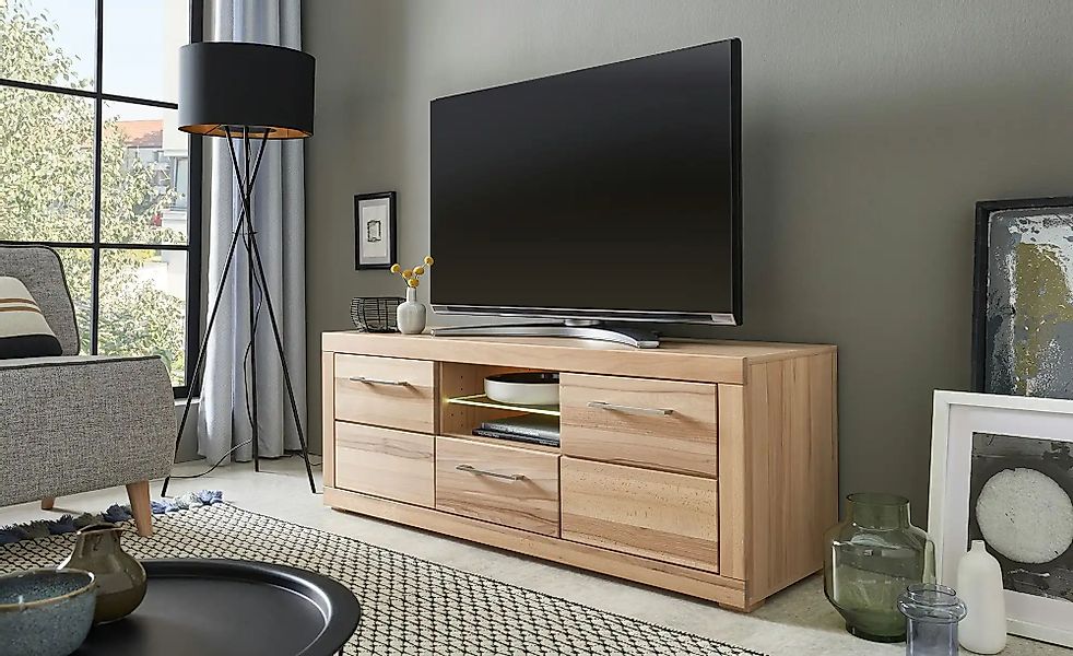 smart Lowboard  Oslo ¦ holzfarben ¦ Maße (cm): B: 131 H: 52 T: 42.0 Kommode günstig online kaufen