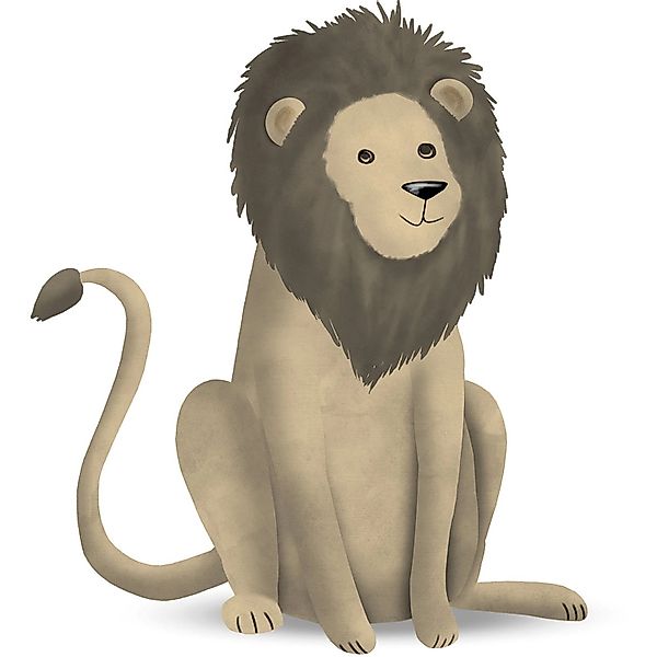 Komar Bild "Cute Animal Lion" Tiere 1 Stk. tlg. Wandbild zur Dekoration - o günstig online kaufen