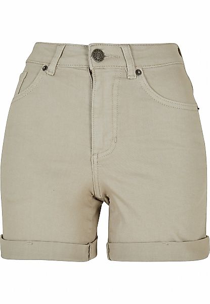 URBAN CLASSICS Shorts "Urban Classics Damen Ladies Colored Strech Denim Sho günstig online kaufen