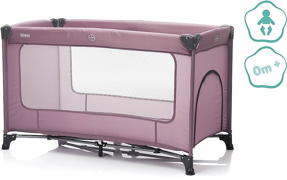 Fillikid Baby-Reisebett »Nizza, Himbeer«, Inkl. Transporttasche günstig online kaufen