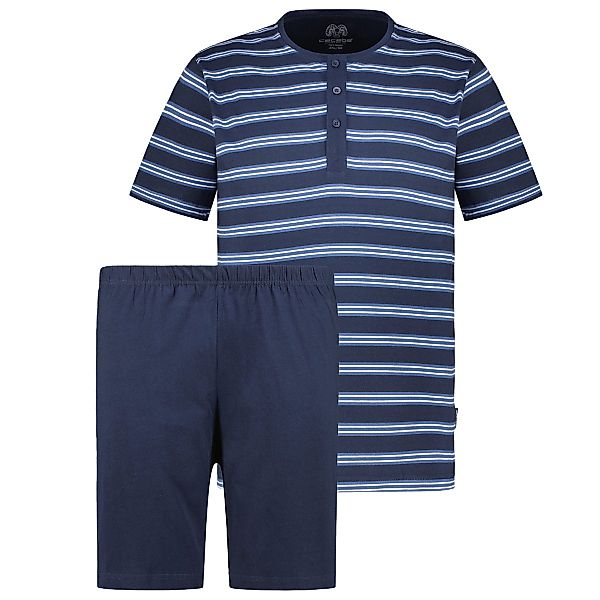 Ceceba Kurzer Schlafanzug mit Serafinokragen Farbe dunkelblau Größe: 80 günstig online kaufen