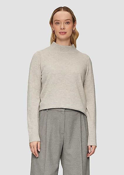 s.Oliver Longpullover Strickpullover Strickpullover aus Kaschmirmix günstig online kaufen