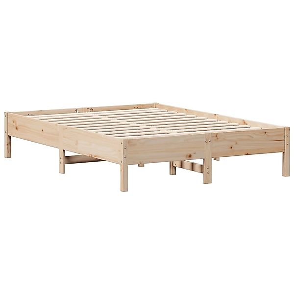 vidaXL Massivholzbett ohne Matratze 140x190 cm Kiefernholz 842714 günstig online kaufen