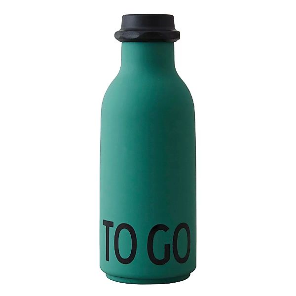 Design Letters TO GO Trinkflasche dunkelgrün günstig online kaufen