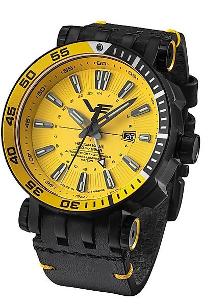 Vostok Europe Automatikuhr GMT Energia Rocket Gelb 2 Bänder günstig online kaufen