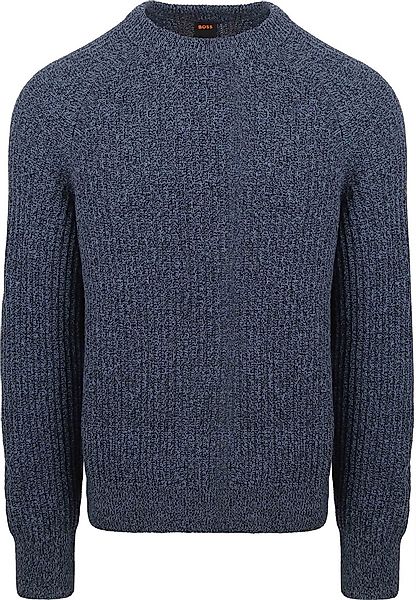 BOSS Klacier Pullover Wool Blend Navy - Größe M günstig online kaufen