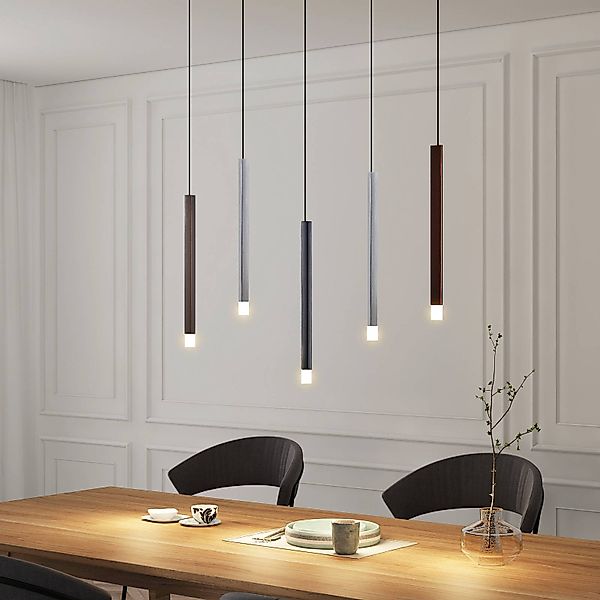 Lucande LED-Pendelleuchte Stoika, 88 cm, 5-flg., Metall günstig online kaufen