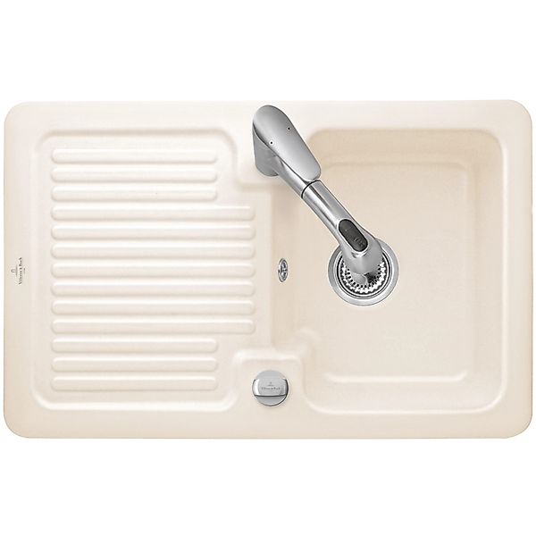 Villeroy & Boch Einbauspüle Condor 45 Ablaufg. Keramik Crema CeramicPlus günstig online kaufen