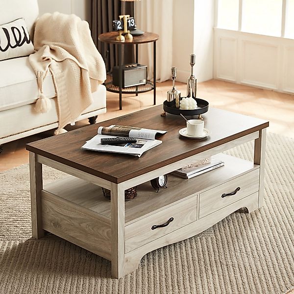 LINSY HOME Couchtisch Eleganter Bauernhaus-Couchtisch mit günstig online kaufen