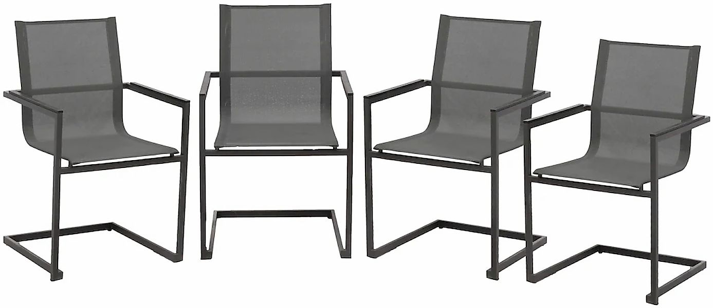 Garden Pleasure Freischwinger "SOPHIA" Set, 4 tlg. maximale Belastbarkeit 1 günstig online kaufen