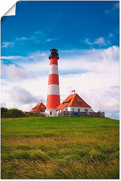 Artland Wandbild "Westerhever Leuchtturm", Gebäude, (1 St.), als Alubild, O günstig online kaufen