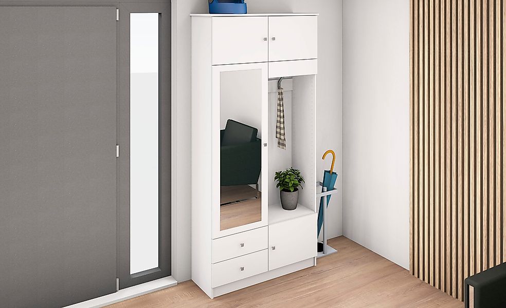 borchardt Möbel Garderobenschrank viel Stauraum, Kleiderstange, günstig online kaufen