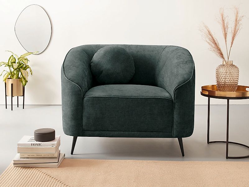 Leonique Sessel »Ashly« in 3 Bezugsvarianten, Bouclé, Samtoptik und Struktu günstig online kaufen