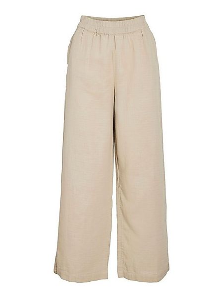 Vila Stoffhose Leichte Palazzo mit elastischem Bund und Crepe Optik VILANIA günstig online kaufen