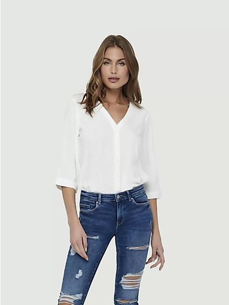 JACQUELINE de YONG Blusenshirt Leichtes Crepe Hemd Blusen Shirt Basic Top O günstig online kaufen