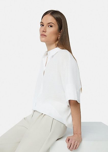 comma Kurzarmbluse Bluse Leichte Kurzarmbluse im Fabricmix günstig online kaufen